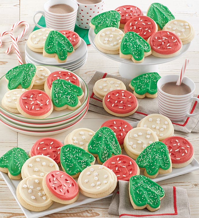 Bow Gift Box - Holiday Cut-outs - 36 Cookies